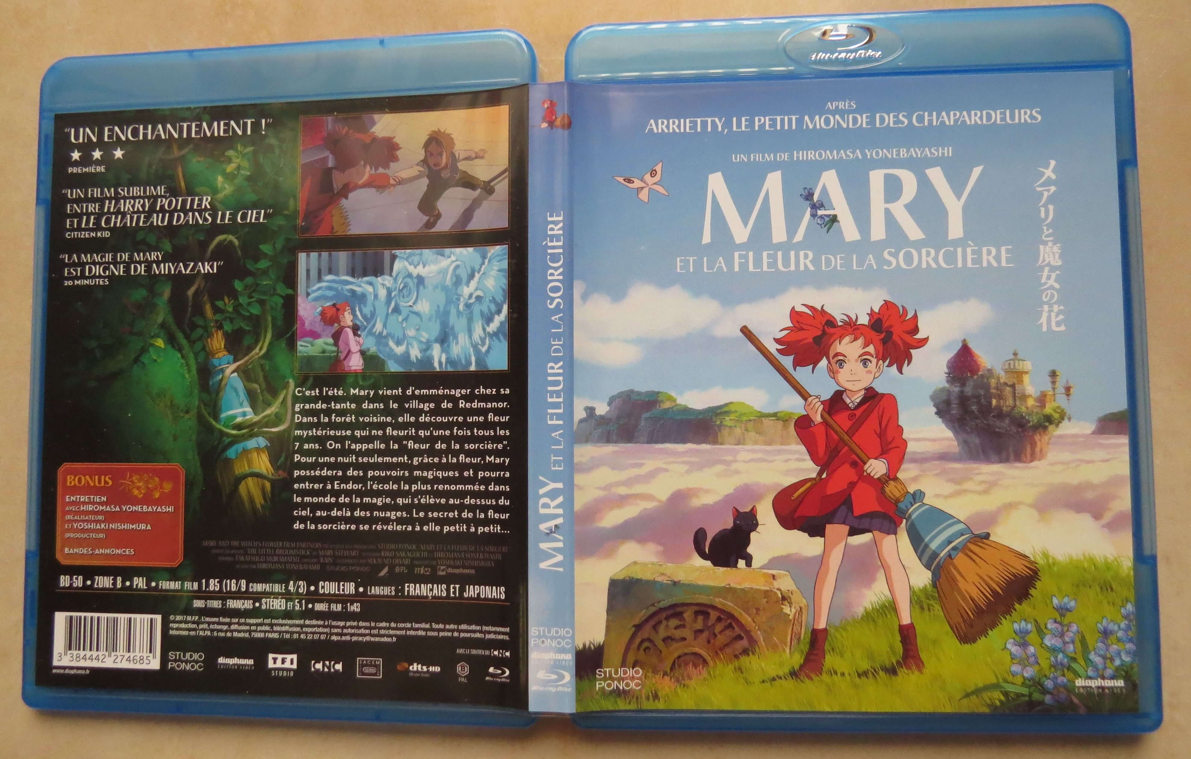 Test Blu-ray du film Mary et la fleur de la sorcière