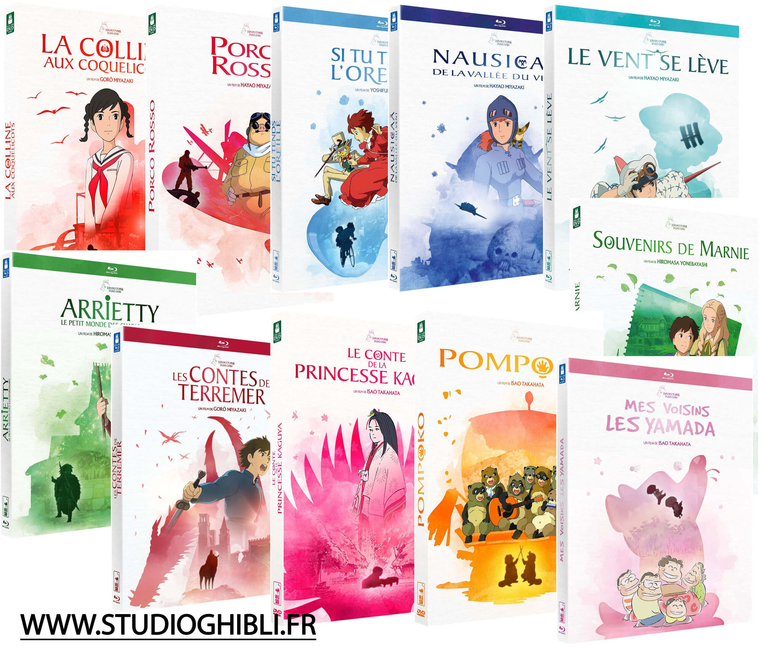 Réédition de tous les DVD et Blu-ray Ghibli chez Wild Side