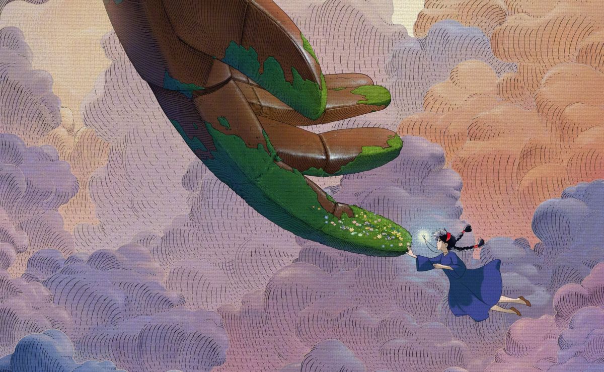 le chateau dans le ciel affiche chinoise Ghibli
